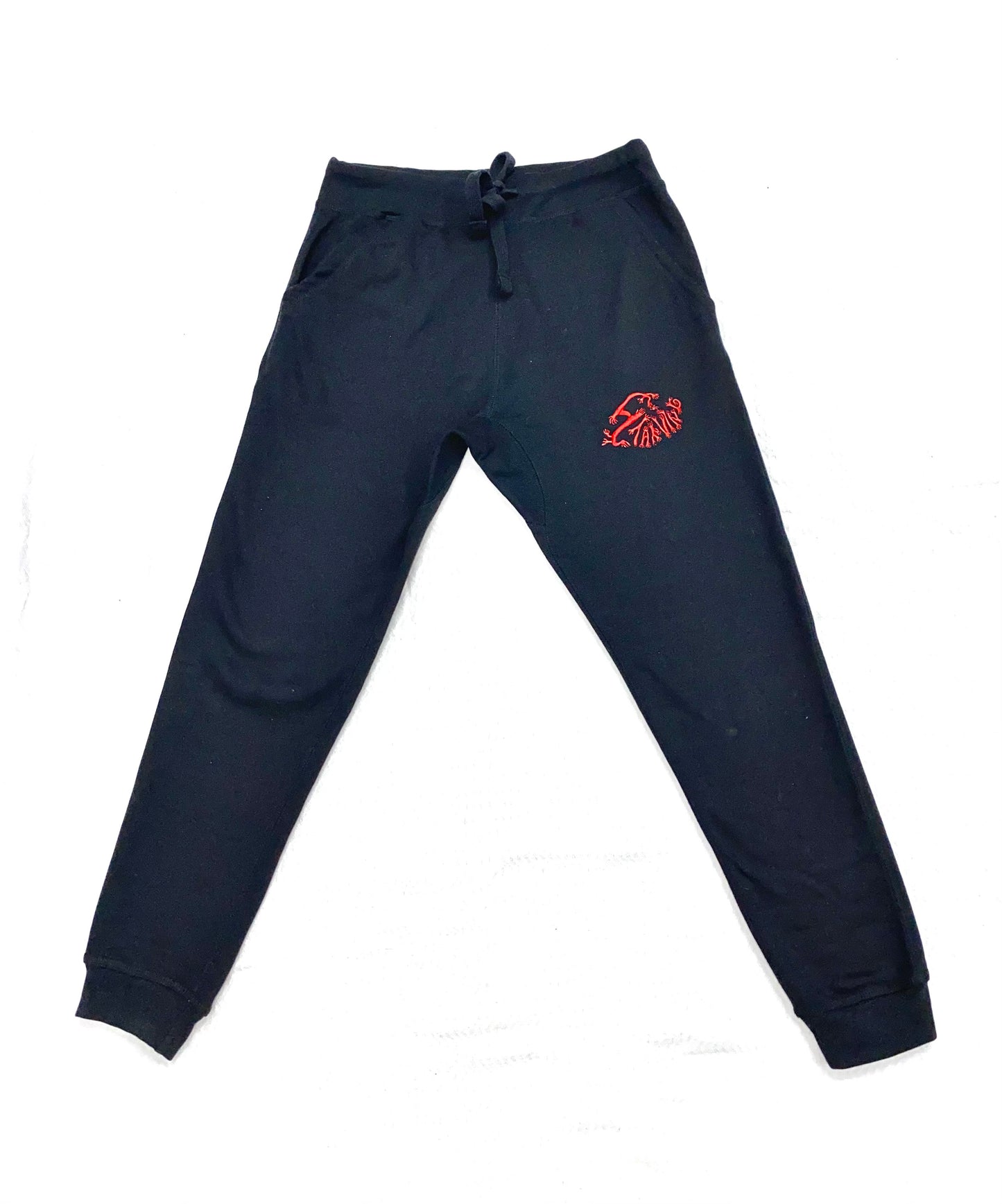 "GRASP" embroidered fleece sweatpants