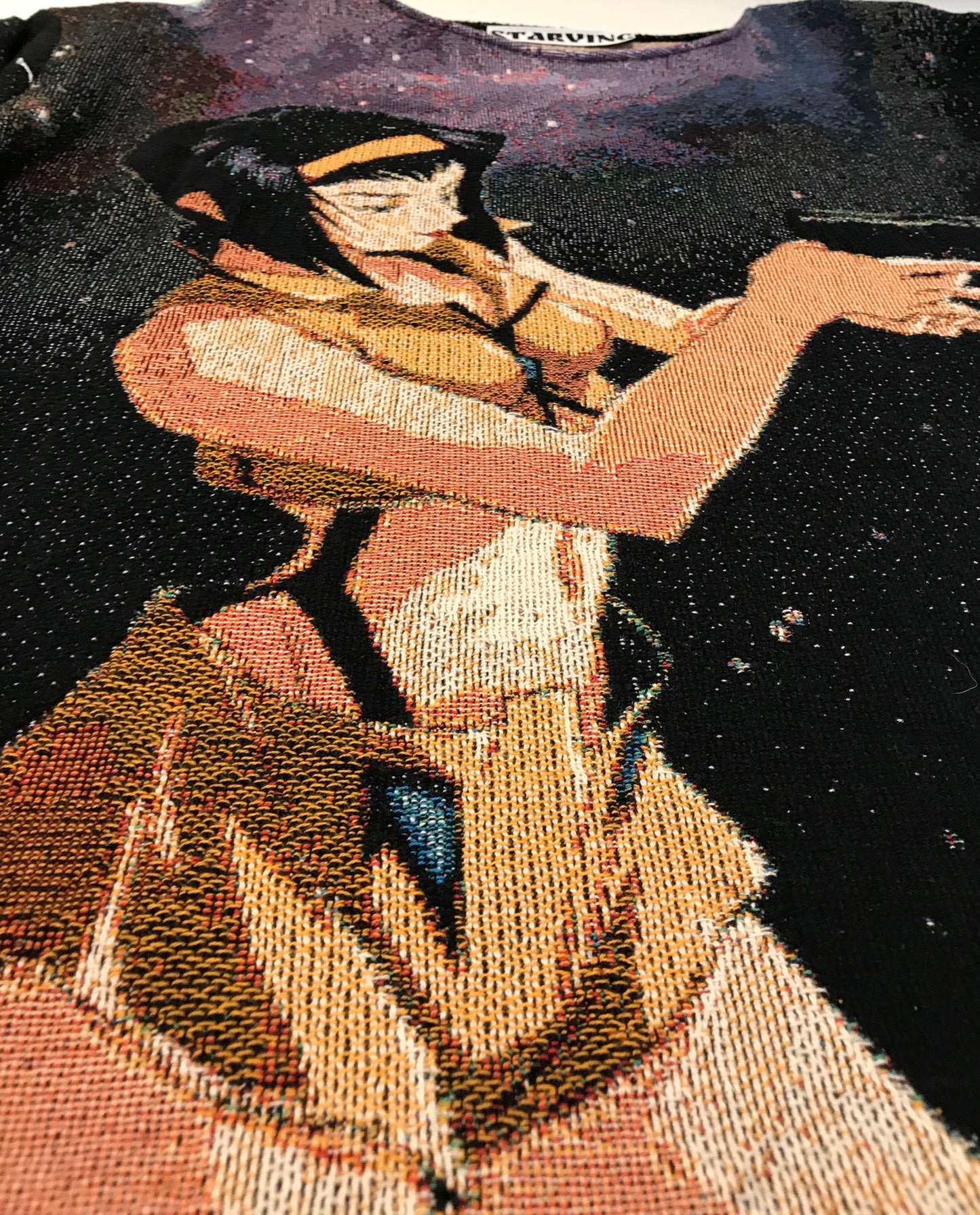 Space Cowboy Tapestry Crewneck - Starving Brand