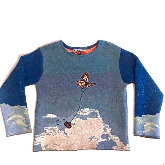 Cloud$ Woven Tapestry Crewneck - Starving Brand