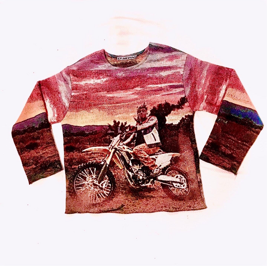 LND WOVEN TAPESTRY CREWNECK